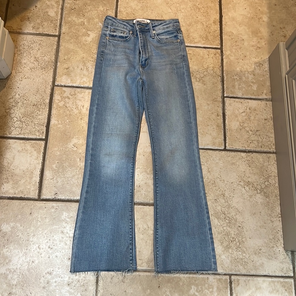 Stylish Just Black Denim in size 24. Light colored jeans. So soft and comfy.